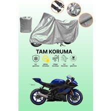 Dokaca Gri Yamaha Yzf R6 Uyumlu Motosiklet Brandası, Koruyucu Örtü, Motor Branda