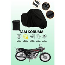 Dokaca Siyah Mondial 100 Masti x Uyumlu Motor Branda, Koruyucu Örtü, Motosiklet Brandası