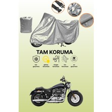 Dokaca Gri Harley-Davidson Sportster 1200 Custom Uyumlu Motosiklet Brandası, Koruyucu Örtü, Motor Branda