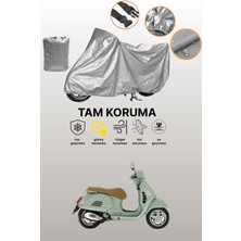 Dokaca Gri Vespa Gts 300 Uyumlu Motosiklet Brandası, Koruyucu Örtü, Motor Branda