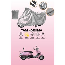 Dokaca Gri Yuki ZN-100T-E5 Legend Uyumlu Motosiklet Brandası, Koruyucu Örtü, Motor Branda