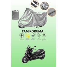 Dokaca Gri Bmw C 400 x Uyumlu Motosiklet Brandası, Koruyucu Örtü, Motor Branda