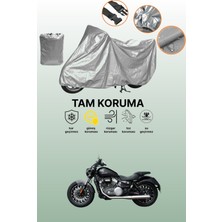 Dokaca Gri Yuki Benda Rock 250 Uyumlu Motosiklet Brandası, Koruyucu Örtü, Motor Branda