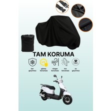Dokaca Siyah Kuba City Go Uyumlu Motor Branda, Koruyucu Örtü, Motosiklet Brandası