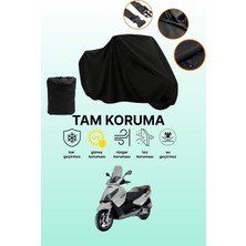 Dokaca Siyah Piaggio X7 250 Uyumlu Motor Branda, Koruyucu Örtü, Motosiklet Brandası
