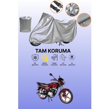Dokaca Gri Arora Ar 100-19 Elegant Uyumlu Motosiklet Brandası, Koruyucu Örtü, Motor Branda