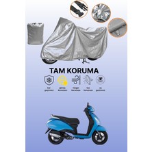 Dokaca Gri Tvs Jupiter 125 Uyumlu Motosiklet Brandası, Koruyucu Örtü, Motor Branda