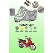 Dokaca Gri Bisan Roadstar Cub Uyumlu Motosiklet Brandası, Koruyucu Örtü, Motor Branda