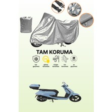Dokaca Gri Mondial 125 Exon Uyumlu Motosiklet Brandası, Koruyucu Örtü, Motor Branda