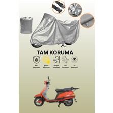 Dokaca Gri Yamaha Beluga 125 Uyumlu Motosiklet Brandası, Koruyucu Örtü, Motor Branda