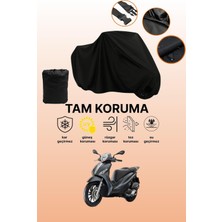 Dokaca Siyah Piaggio Medley 150 Uyumlu Motor Branda, Koruyucu Örtü, Motosiklet Brandası