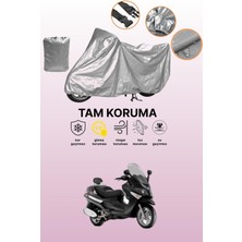 Dokaca Gri Piaggio X9 500 Uyumlu Motosiklet Brandası, Koruyucu Örtü, Motor Branda