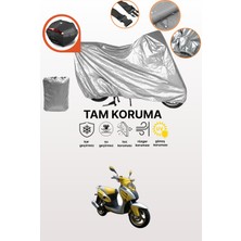 Dokaca Gri Arka Çanta Uyumlu Mondial 125 Rr Uyumlu Motor Brandası, Koruyucu Örtü
