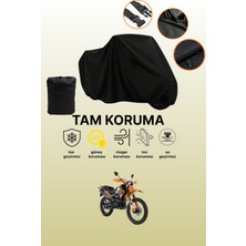 Dokaca Siyah Rks NR200 Uyumlu Motor Branda, Koruyucu Örtü, Motosiklet Brandası