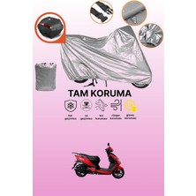 Dokaca Gri Arka Çanta Uyumlu Haojue VN99 Uyumlu Motor Brandası, Koruyucu Örtü