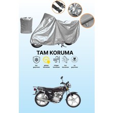 Dokaca Gri Kanuni BD100 Uyumlu Motosiklet Brandası, Koruyucu Örtü, Motor Branda