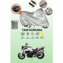 Dokaca Gri Arka Çanta Uyumlu Bmw F 800 R Uyumlu Motor Brandası, Koruyucu Örtü