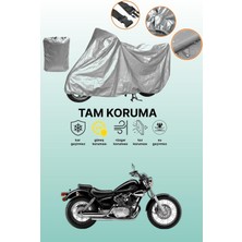 Dokaca Gri Yamaha Virago Xv 250 Uyumlu Motosiklet Brandası, Koruyucu Örtü, Motor Branda