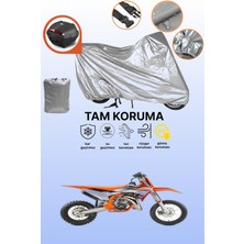 Dokaca Gri Arka Çanta Uyumlu Ktm 65 Sx Uyumlu Motor Brandası, Koruyucu Örtü