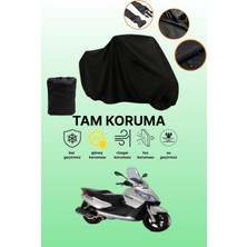 Dokaca Siyah Piaggio X7 Evo 300 Uyumlu Motor Branda, Koruyucu Örtü, Motosiklet Brandası