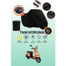 Dokaca Siyah Kilit ve Arka Çanta Uyumlu Kuba Blueberry Uyumlu Motosiklet Brandası, Koruyucu Örtü