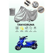 Dokaca Gri Piaggio Skipper 150 Uyumlu Motosiklet Brandası, Koruyucu Örtü, Motor Branda