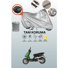 Dokaca Gri Arka Çanta Uyumlu Keeway Matrix 150 Uyumlu Motor Brandası, Koruyucu Örtü