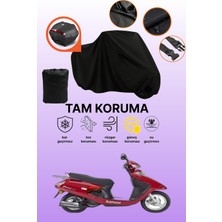 Dokaca Siyah Arka Çanta Uyumlu Kanuni S125T Uyumlu Motosiklet Brandası, Koruyucu Örtü