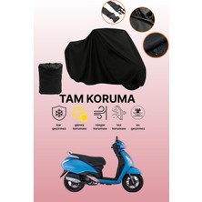 Dokaca Siyah Tvs Jupiter Uyumlu Motor Branda, Koruyucu Örtü, Motosiklet Brandası