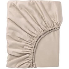 IKEA Nattjasmın Lastikli Çarşaf Açık Bej 80 x 200 cm