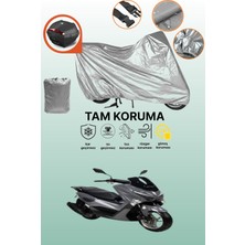 Dokaca Gri Arka Çanta Uyumlu Revolt Rsx5 Uyumlu Motor Brandası, Koruyucu Örtü