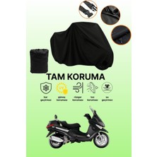 Dokaca Siyah Piaggio x Evo 250 Uyumlu Motor Branda, Koruyucu Örtü, Motosiklet Brandası
