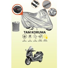 Dokaca Gri Arka Çanta Uyumlu Piaggio X9 250 Uyumlu Motor Brandası, Koruyucu Örtü