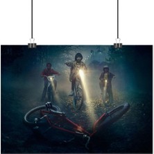 Vintage Gezegen Stranger Things Poster3 - Retro Duvar Dekoru