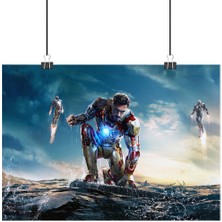 Vintage Gezegen Iron Man Poster2 - Retro Duvar Dekoru