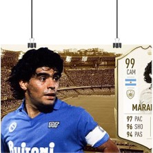 Vintage Gezegen Diego Maradona Poster4 - Retro Duvar Dekoru