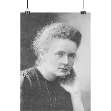 Vintage Gezegen Marie Curie Poster3 - Retro Duvar Dekoru