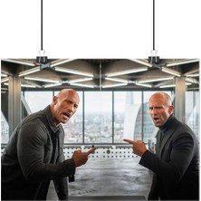 Vintage Gezegen Dwayne Johnson Poster3 - Retro Duvar Dekoru