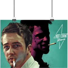 Vintage Gezegen Fight Club Poster4 - Retro Duvar Dekoru