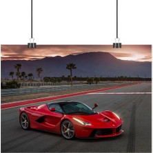 Vintage Gezegen Ferrari Poster3 - Retro Duvar Dekoru