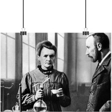 Vintage Gezegen Marie Curie Poster4 - Retro Duvar Dekoru
