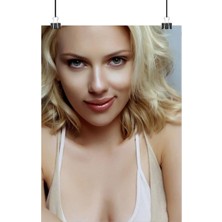 Vintage Gezegen Scarlett Johansson Poster2 - Retro Duvar Dekoru