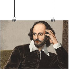 Vintage Gezegen William Shakespeare Poster3 - Retro Duvar Dekoru