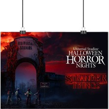 Vintage Gezegen Stranger Things Poster2 - Retro Duvar Dekoru