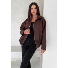 Noa Noa Kadın Fermuarlı Altın Düğmeli Mont– Structured Style