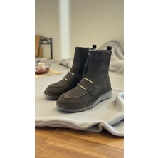 Eforia Rachel R25-502 Siyah Hakiki Deri Tam Ortopedik Kadın Bot