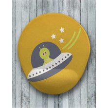 Alien Oval Bilek Destekli Mouse Pad