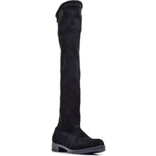 Ustalar Ayakkabı Siyah Süet Kadın Çizme 097.972.K.20711