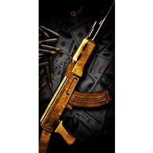 Aydın Garage Araba Kapı Direk Kaplama Folyosu Ak-47 Tüfek