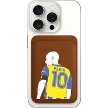 Nurdic iPhone 11 12 13 14 15 16 17 Pro Max Plus Air Magsafe Mıknatıslı Kahve/taba Kartlık Alexx